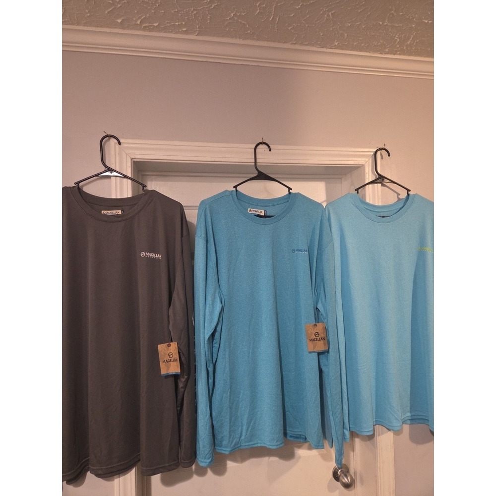 MAGELLAN Classic FIT Plus Sz XXL Long Sleeve Fishing Gear LOT OF 3 SHIRTS NWT‎